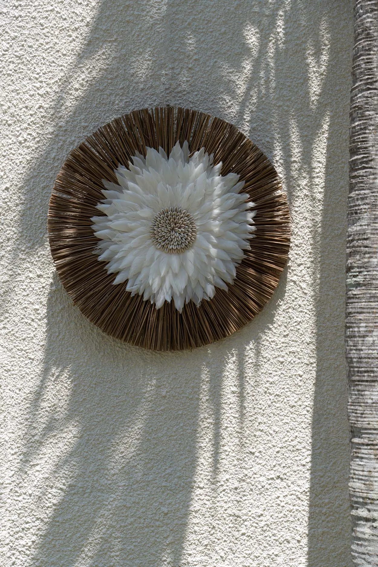 The Alang Feather Juju - Natural White